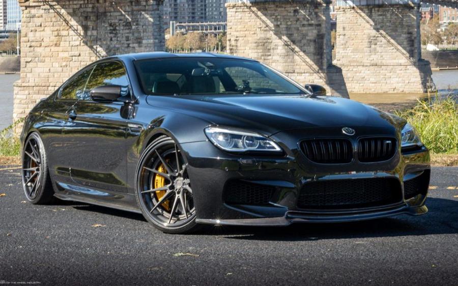 BMW M6 Coupe on ADV.1 Wheels (ADV5.2 TRACK SPEC ADVANCED) (Black Sapphire Metallic) (F13) '2019